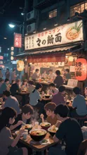 屋台のラーメン屋さん……