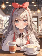 カフェでのコーヒー