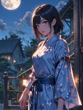 羽織と月と紅夜さん