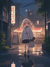 コンビニ帰りの陽子