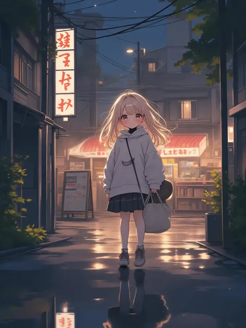 コンビニ帰りの陽子