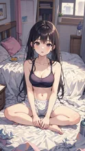 夏休みは自堕落だったJK娘💕