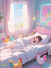 目覚ましニワトリ