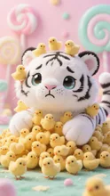 ひよこに囲まれまして