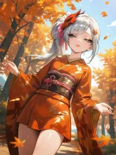紅葉狩り·赤く染まる山道で の投稿作品