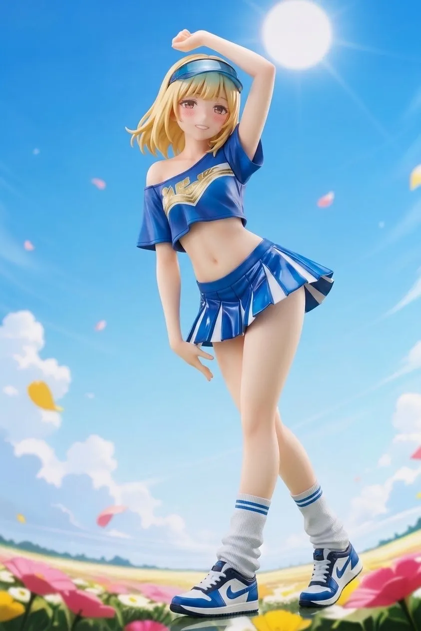 風と花吹雪とチアガール…フィギュア…金