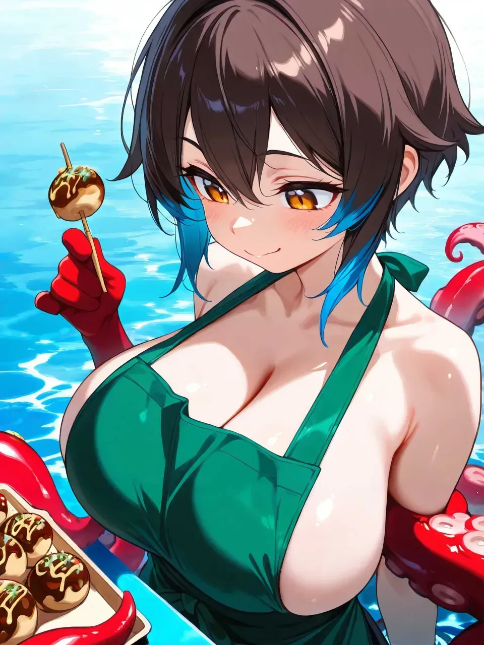 ミキ「わぁい♪たこ焼きだぁ♥」