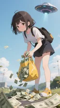 ある日の出来事 — オッカネーさんのAIイラスト
