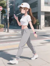 さっき、街中で見掛けた女性(˶¯ᵕ¯˶)♪