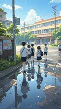 雨上がり