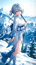 雪女 — 雪イラストのAIイラスト|SUPPART