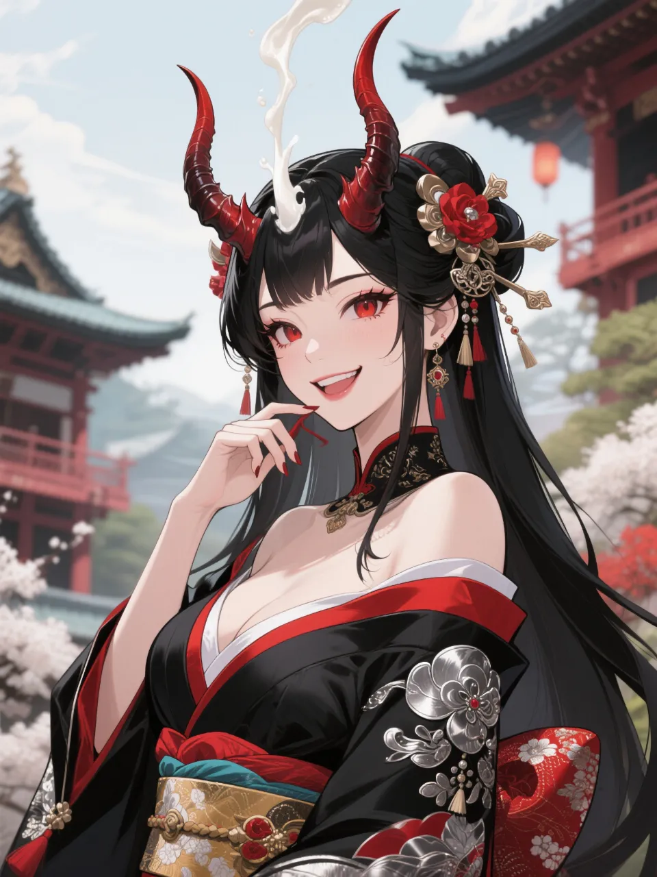 鬼美女、遊郭の花魁