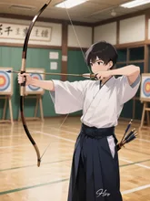弓道部部長