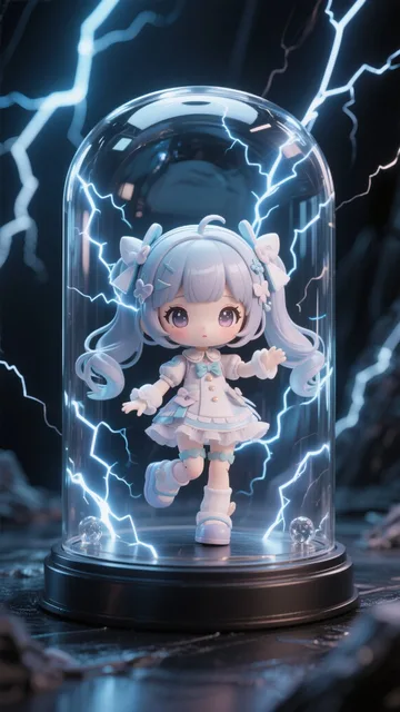 雷パワーで動くお人形