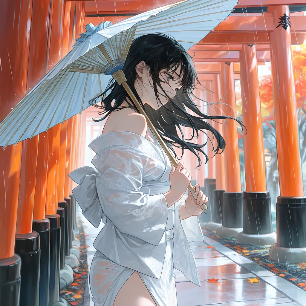 参道にて