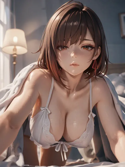 毛布の中 服は脱いだまま