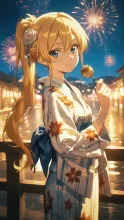 花火大会総選挙·夜空を彩る浴衣美人 の投稿作品