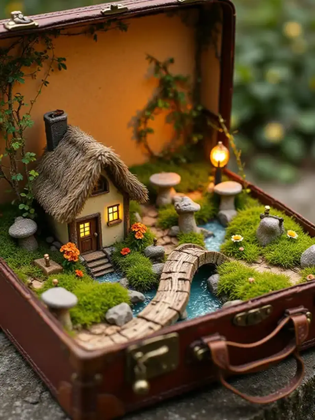 When the suitcase opens, an ordinary corner hides a timeless…