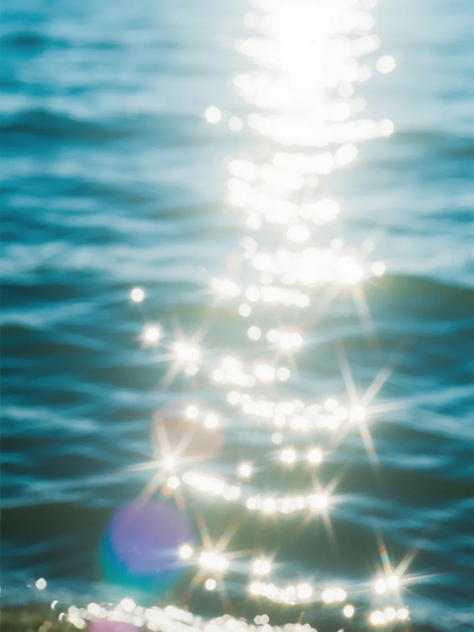 輝く海