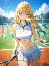 夏のテニス少女·真夏のコート の投稿作品