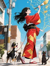 犬のお巡りさん👮 — PONJINさんのAIイラスト