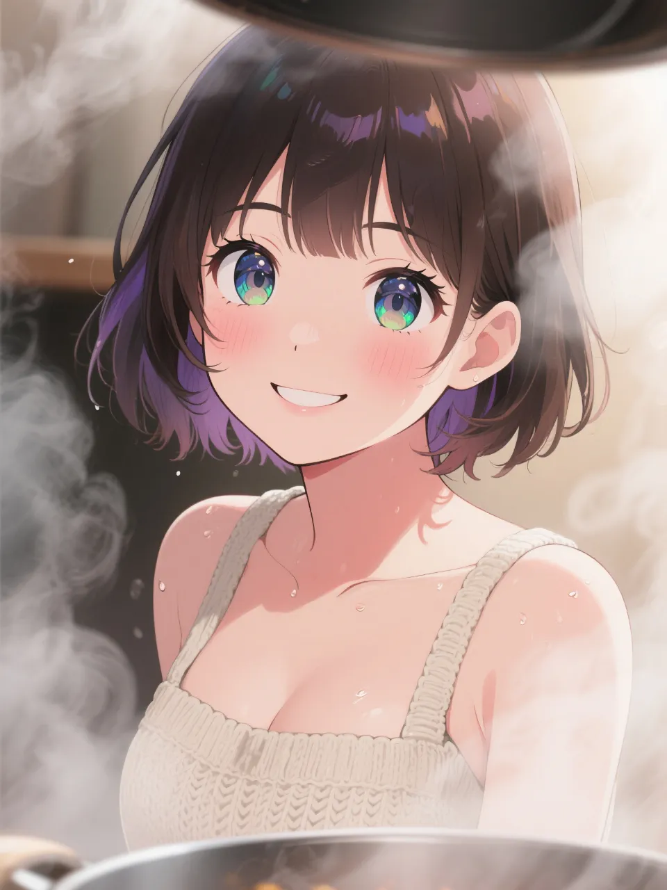 湯気の向こう側の稚奈