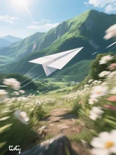 紙飛行機♪(ㆆωㆆ)