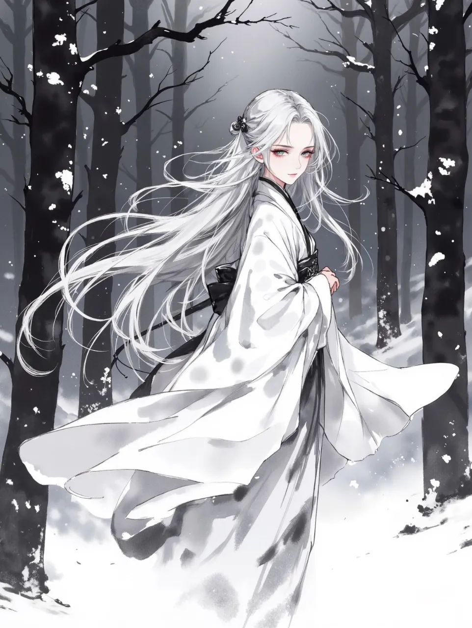 季節外れの雪女