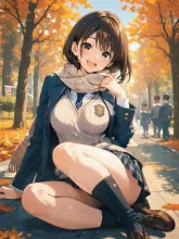 見えそう？なにが？ — かなで♂🌟🌟さんのAIイラスト