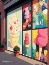 アイスクリームのポスター