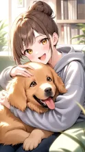 D　どっちも好きだけど、犬を飼っていました