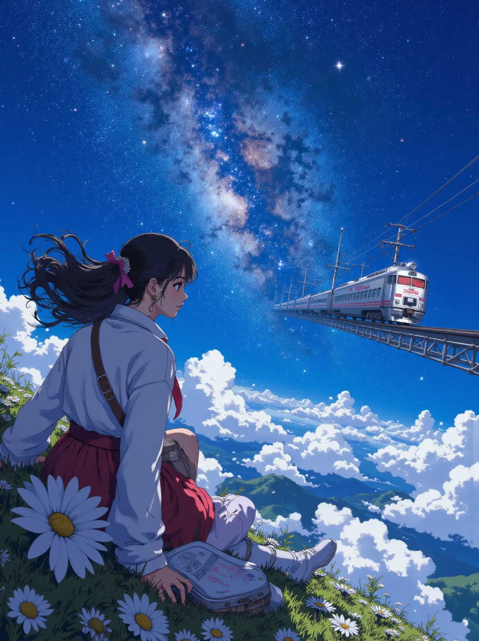 銀河鉄道の夜 — しゅうＴさんのAIイラスト