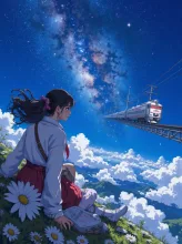 銀河鉄道の夜 — しゅうＴさんのAIイラスト