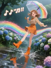 ピアノの音色に合わせて、踊る女の子♪(˶¯ᵕ¯˶)