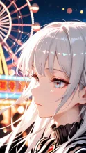 観覧車の夜・銀髪の少女