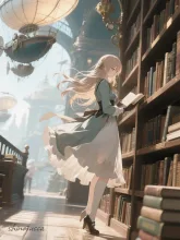 空飛ぶ図書館にて