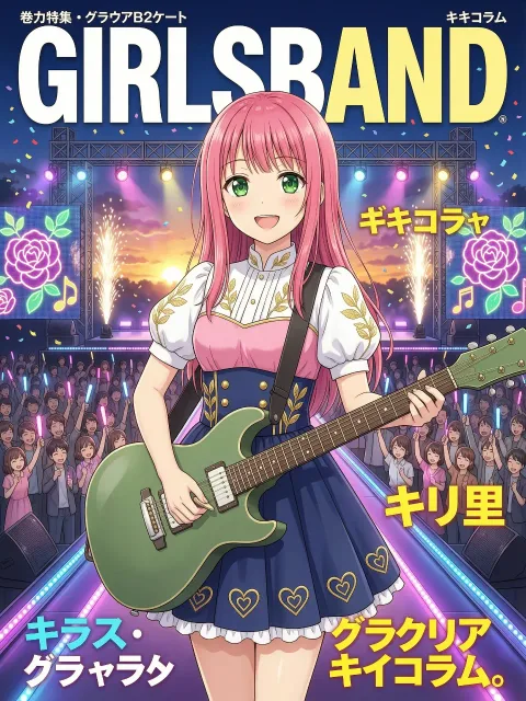 「月刊GIRLSBAND」 表紙&巻頭特集:灯里… - カバーガール総選挙