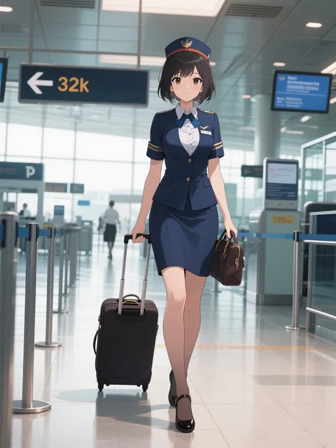 CA…スチュワーデス