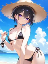 麦わらと潮風·夏の海辺で の投稿作品