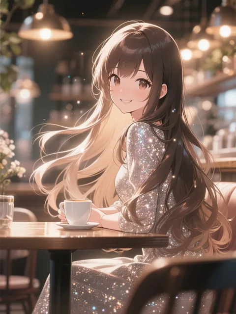 POV perspective of sitting… - きらめくカフェ