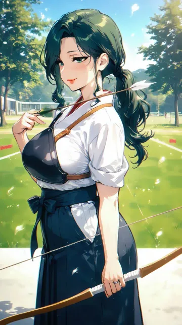 貴女はセクシーな魅力を持つお母さんです - 弓道部の彼女
