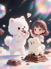 つまみ食いはダメ！ — コロンさんのAIイラスト