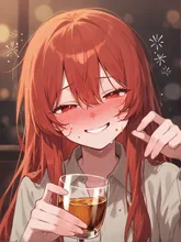 「飲み比べ、私の勝ちぃ〜」