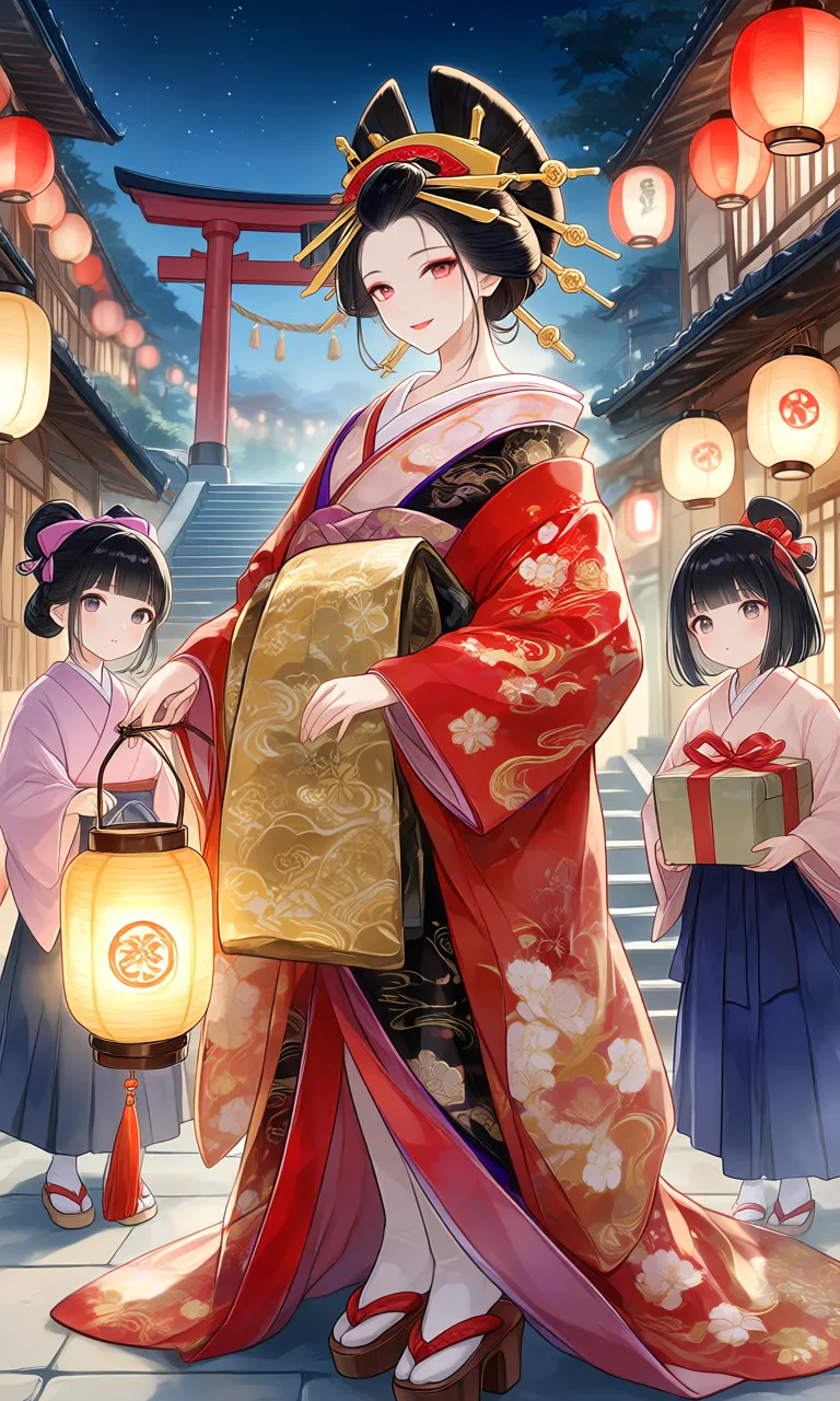 紅灯の夜、君と歩む夢花火