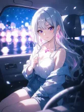 夜のドライブ·ネオン滲む助手席へ の投稿作品
