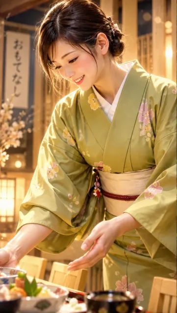 高画質修復 - 仲居の着物 / なっしー