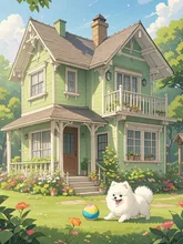 お抹茶な家 — hikkoさんのAIイラスト