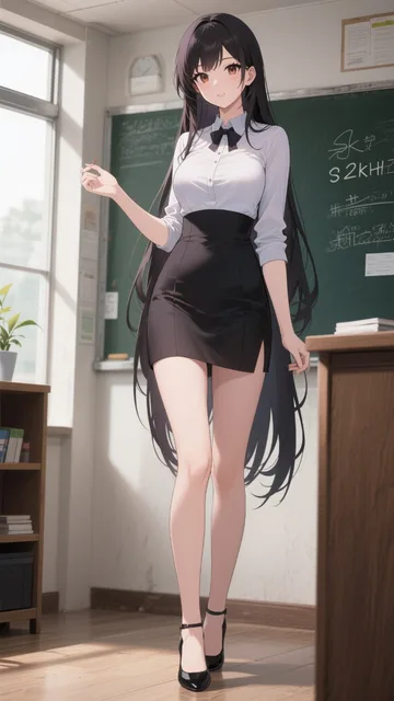 細身のオトナの女教師