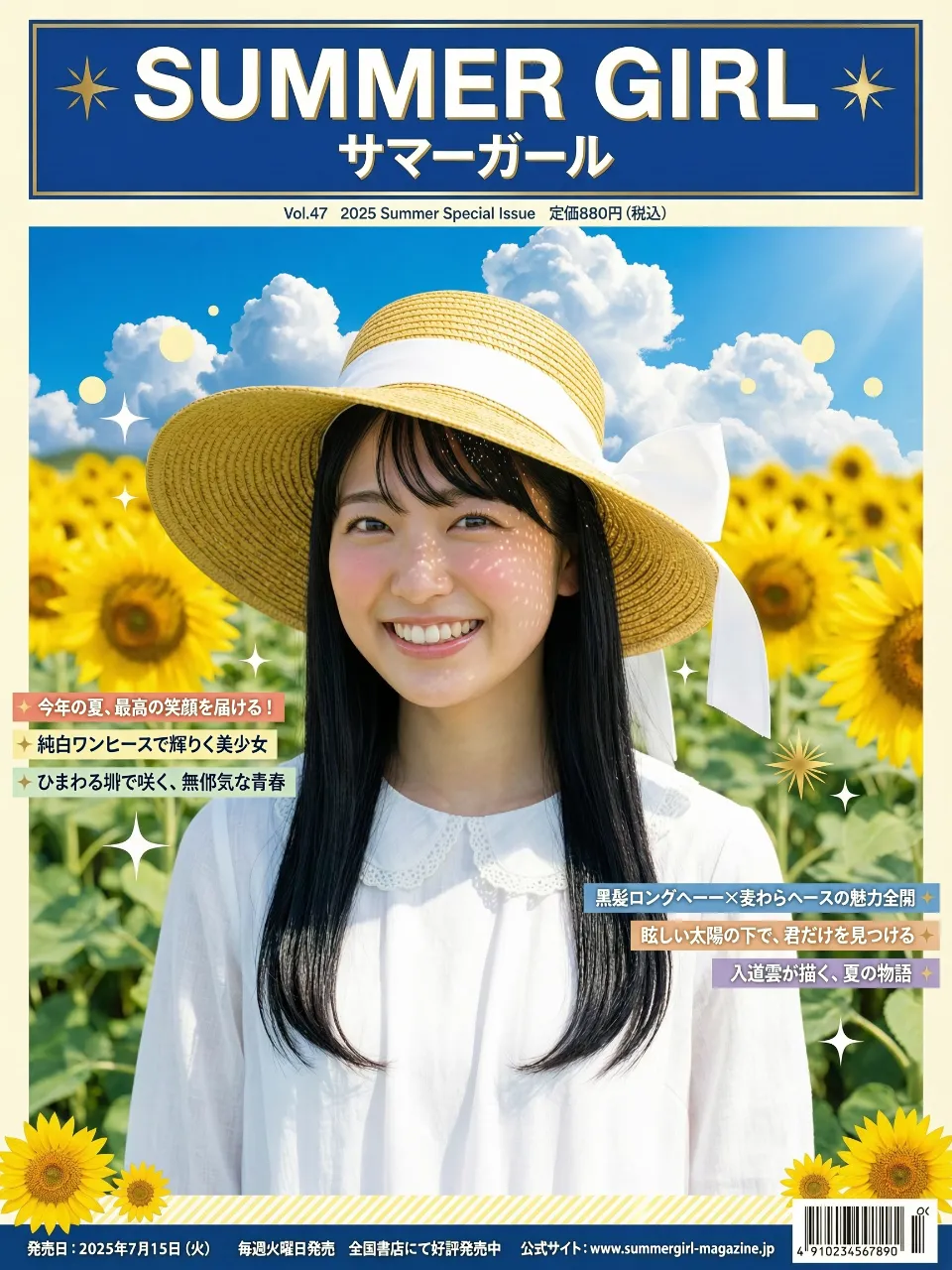 向日葵に負けない笑顔