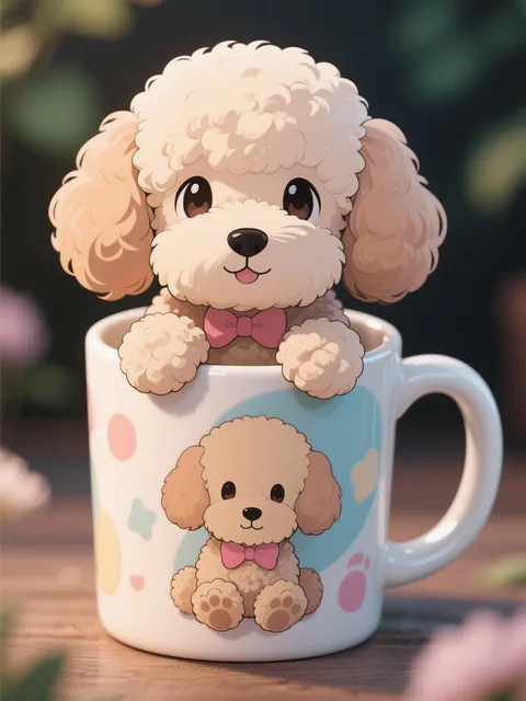 マグカップトイプードル❤️
